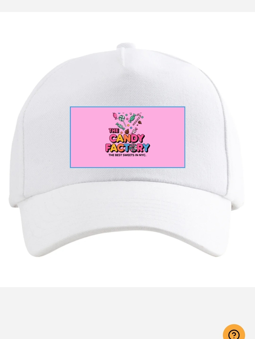 Kids White Baseball Cap